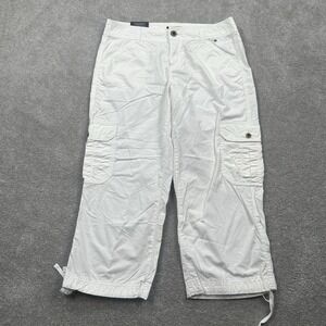 Tommy Hilfiger Women's Cropped Cargo Pants Size 10 White